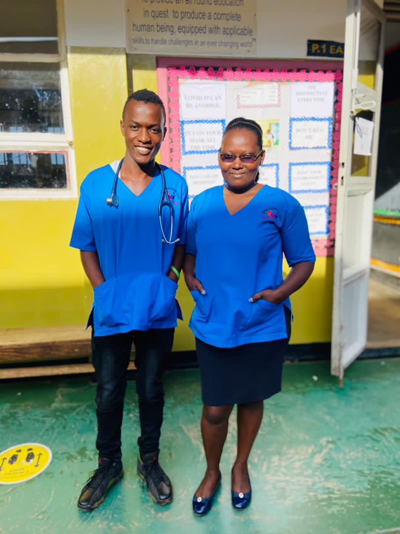 Community health worker assisting a patient